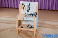 Игровой модуль МАСТЕРСКАЯ - игровой верстак с инструментами деревянный