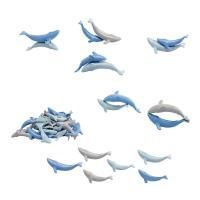 Материал счетный "Киты" (36 шт. 18 больших и 18 мальньких)