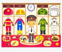 Магнитная игра-одевашка «Профессии» Мальчик