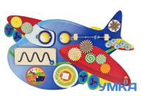 Бизиборд настенный САМОЛЕТ. Серия ТРАНСПОРТ