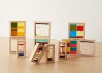 Деревянные сенсорные блоки с жидкостью (11 штук)