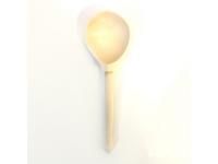 Деревянная ложка полубаская столовая, без росписи, хемпельная, LHL6201