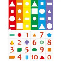 Коврик Поле-маршрутизатор для логоробота Умная пчела «Цифры и формы/Геометрические фигуры»