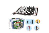 Напольные малые шахматы 26 см с полем