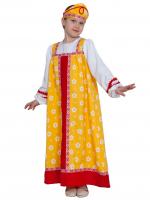 Алёнушка в жёлтом (сарафан, кокошник) арт. 5077
