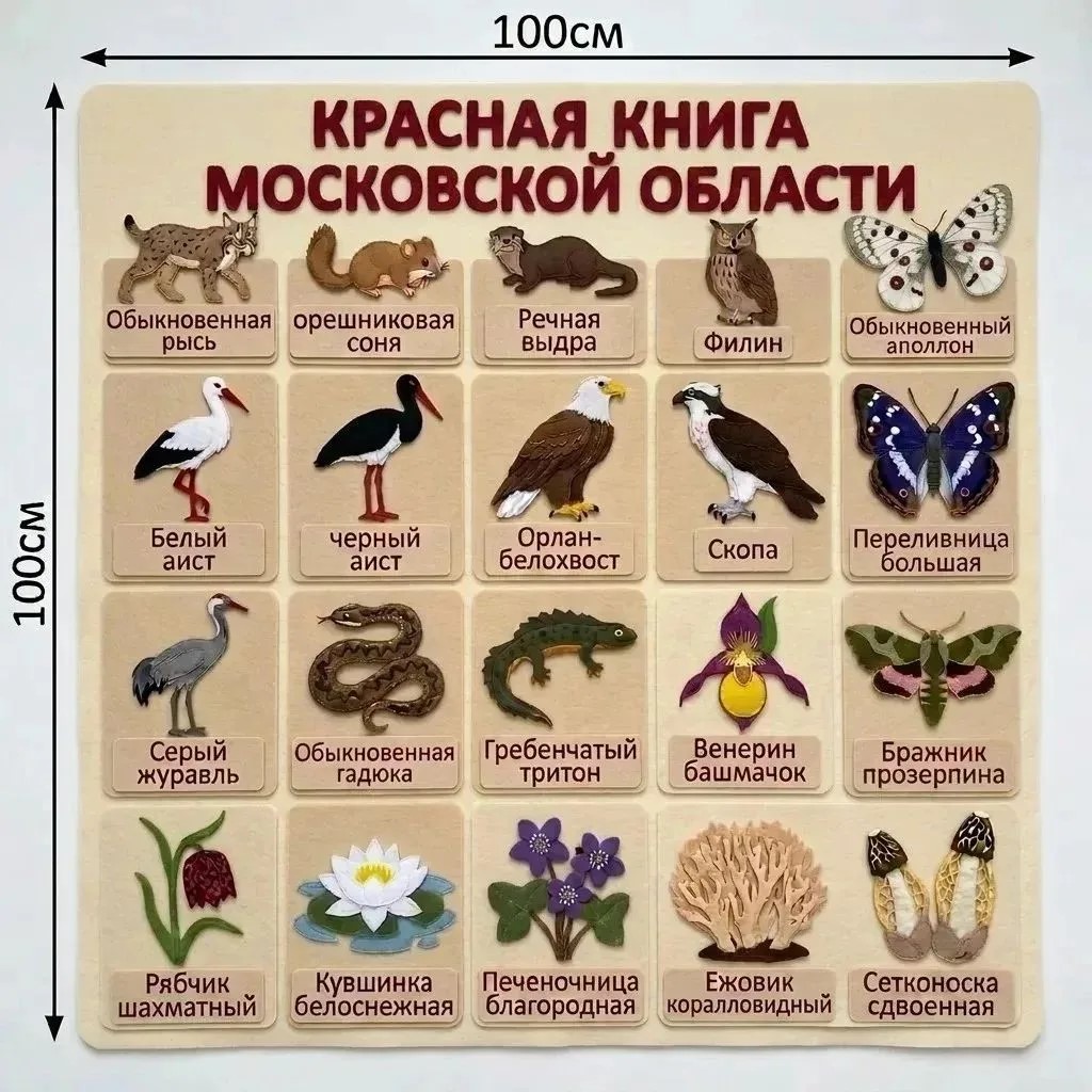 Фланелеграф Красная книга Московской области