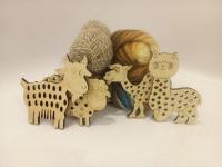 Тактильный набор для шнурования «Зоопарк»