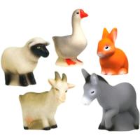 Животные фермы. Набор из 5 игрушек. ПВХ.