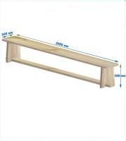 Скамейка гимнастическая 2000 мм ЭКОНОМ (щит дерево) ножки дерево