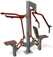 Уличный тренажер «Жим и верхняя тяга»