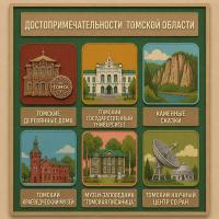 Панно из фетра "Достопримечательности Томской области"