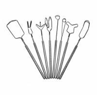 Массажно-постановочные зонды "МиГ" на толстых ручках с накаткой. Комплект из 8 зондов (автор Микляева Ю.В.)