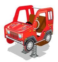 Качалка на пружине «Джип У2»