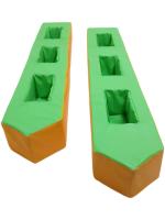 Лыжи для веселых эстафет на три человека 160*30*20см 2шт