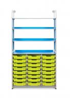 Стеллаж высокий с лотками F1 (24 шт.)