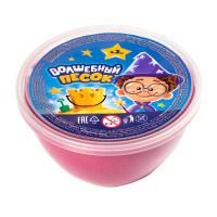 Кинетический песок "Волшебный песок", 300 гр., контейнер, розовый