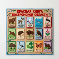 Панно из фетра "Красная книга Костромской области"