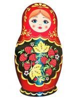 Уличная фигура "Матрешка хохлома"