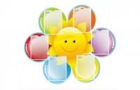 Информационный стенд "Солнышко" 6 карманов