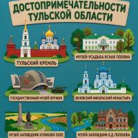 Панно из фетра "Достопримечательности Тульской области"