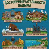 Панно из фетра "Достопримечательности Надыма"
