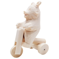 Богородская детская развивающая игрушка "Медведь на велосипеде"