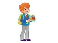 Уличная фигура "Мальчик-школьник"