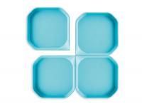 Fun2 Play Лоток для активных игр синий, 25 x 25 x 2см., 4 шт.