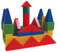 Конструктор деревянный для группы детского сада, 390 элементов, методика Дом радости