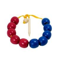 Бусы счет до 10 (красно-синие) мал шарик (RNToys)