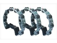 Тамбурин со светодиодами, 8 пар бубенцов, алюминий, GARDENIA LT01