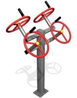 Уличный тренажер двойной «Рули»