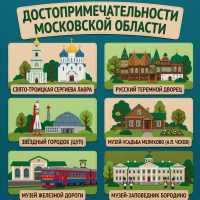 Панно из фетра "Достопримечательности Московской области"