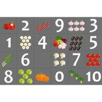 Коврик Поле-маршрутизатор для логоробота Умная пчела «Овощи и цифры»