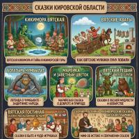 Панно из фетра "Сказки Кировской области"