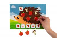 Игра Ежик состав числа фетр (37 дет.) LIP1223