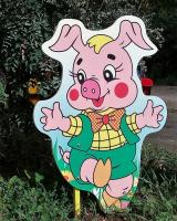 Уличная фигура "Поросенок зеленый"