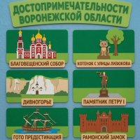 Панно из фетра "Достопримечательности Воронежской области"