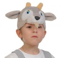 Козлик маска-шапочка из плюша арт. 4031