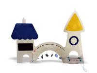 Декоративно-развивающая панель «Городской дворик №2»)