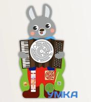 Дидактическая панель / Бизиборд ЗАЙЧИК