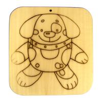 Доска под роспись с контуром Собачка (RNToys)