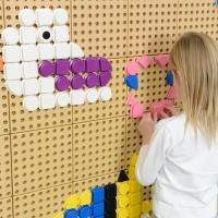 STEM Геометрические колышки, 256 шт (8 цветов)