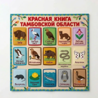 Панно из фетра "Красная книга Тамбовской области"