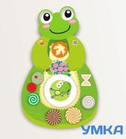 Дидактическая панель / Бизиборд ЛЯГУШКА