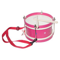 Детский барабан розовый, диаметр 22см Lutner FLT-KTYG-1A