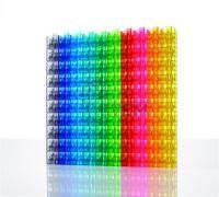 Прозрачные 2-х сантиметровые соединяющиеся кубики (100 шт)