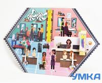 Бизиборд настенный ПАРИКМАХЕР. Серия ИЗУЧАЕМ ПРОФЕССИИ