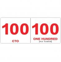 Вундеркинд Англ. карточки Числа 40 шт двухсторонние