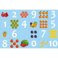 Коврик Поле-маршрутизатор для логоробота Умная пчела «Фрукты и цифры»